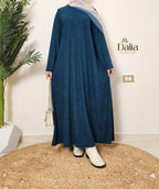 بيزك دريس قطيفة مضلع - Dalia Fashion-جنزاري