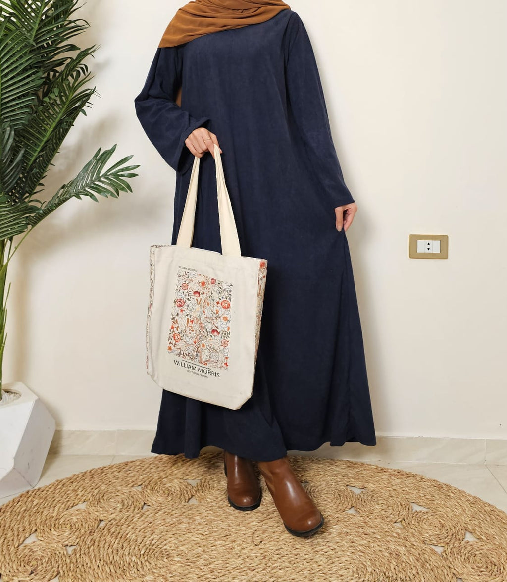 بيزك دريس قطيفة مضلع - Dalia Fashion