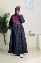 فستان جينز "زراير " - Dalia Fashion
