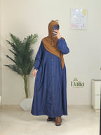 فستان جينز "زراير " - Dalia Fashion