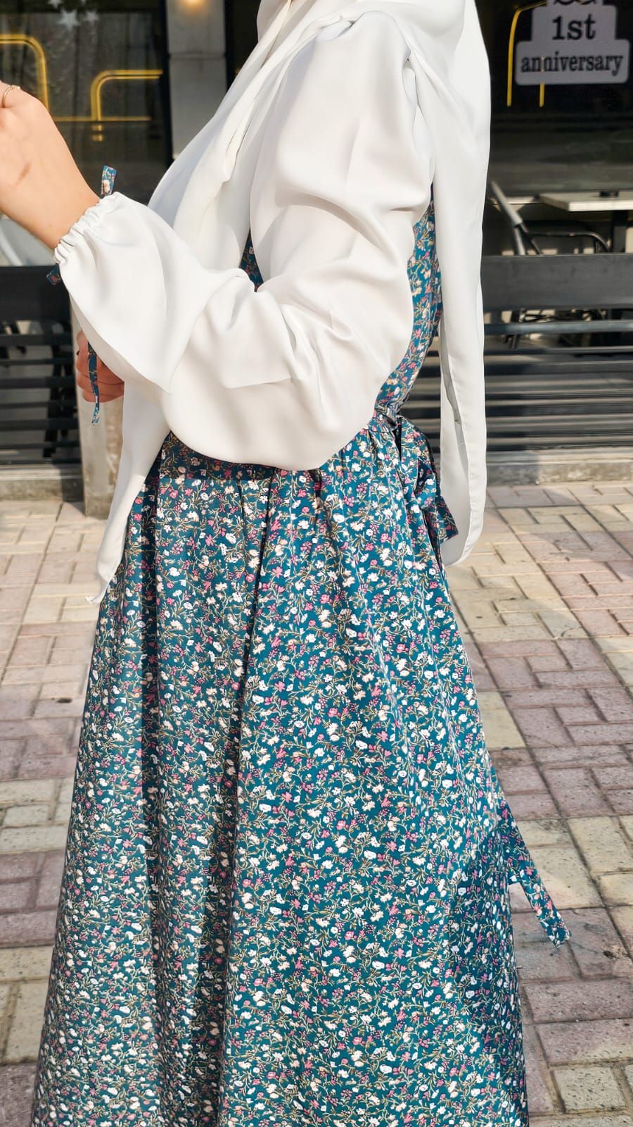 فستان ورد (جديد) - Dalia Fashion