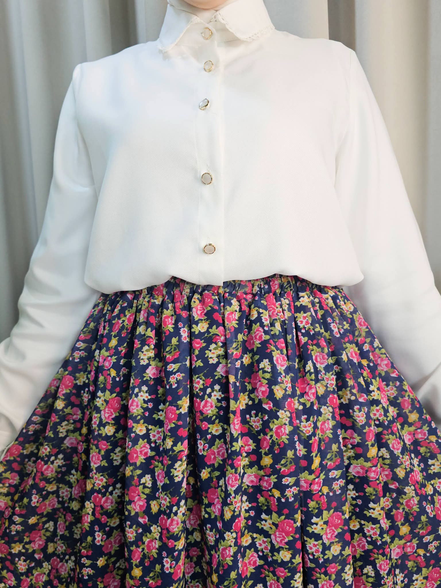 جيب شيفون مشجر - Dalia Fashion