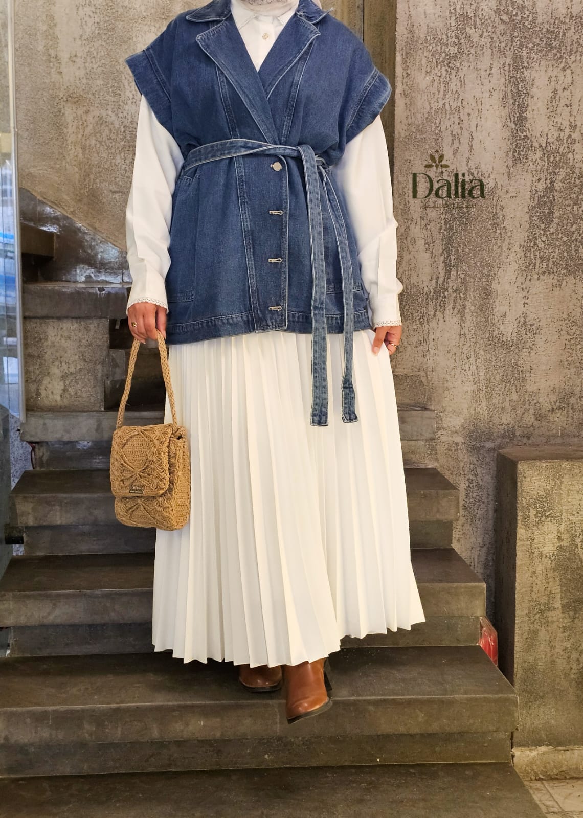 جاكت جينز كت - Dalia Fashion