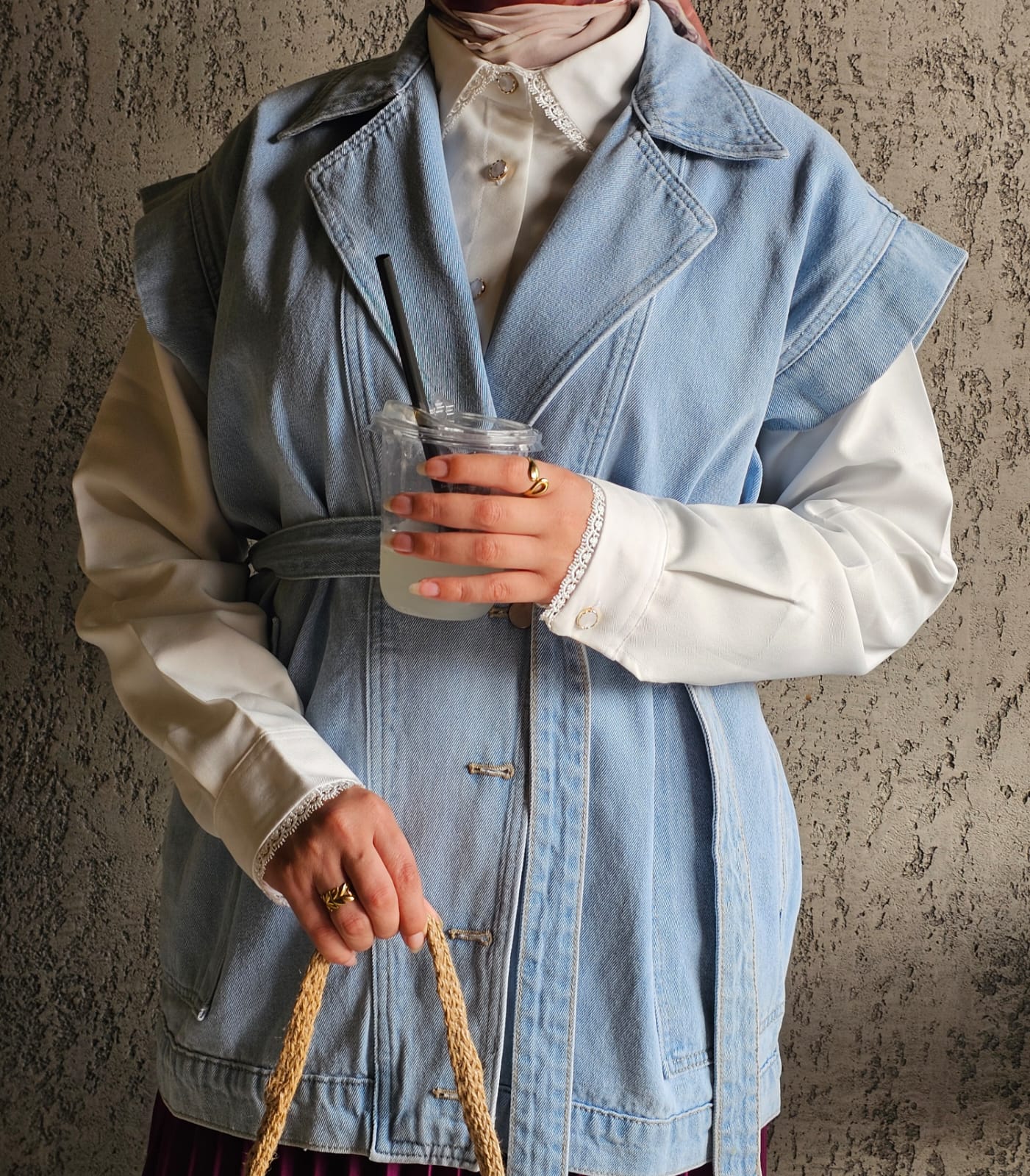 جاكت جينز كت - Dalia Fashion