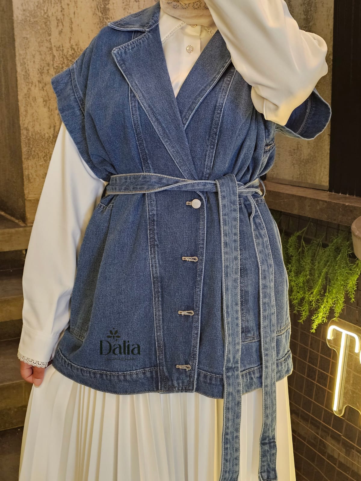 جاكت جينز كت - Dalia Fashion