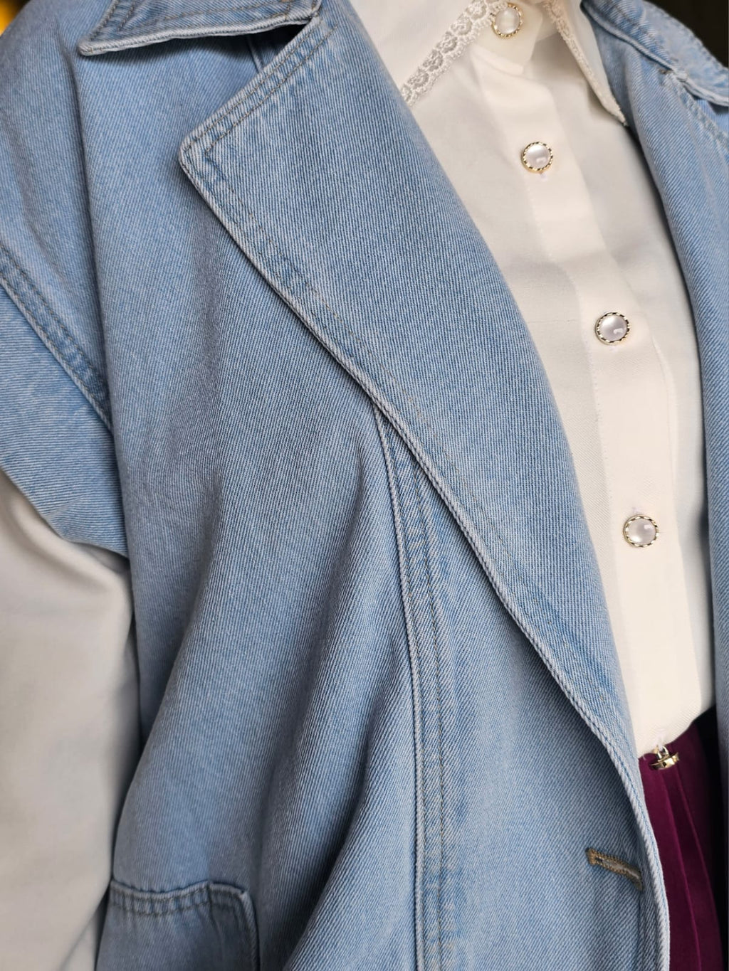 جاكت جينز كت - Dalia Fashion