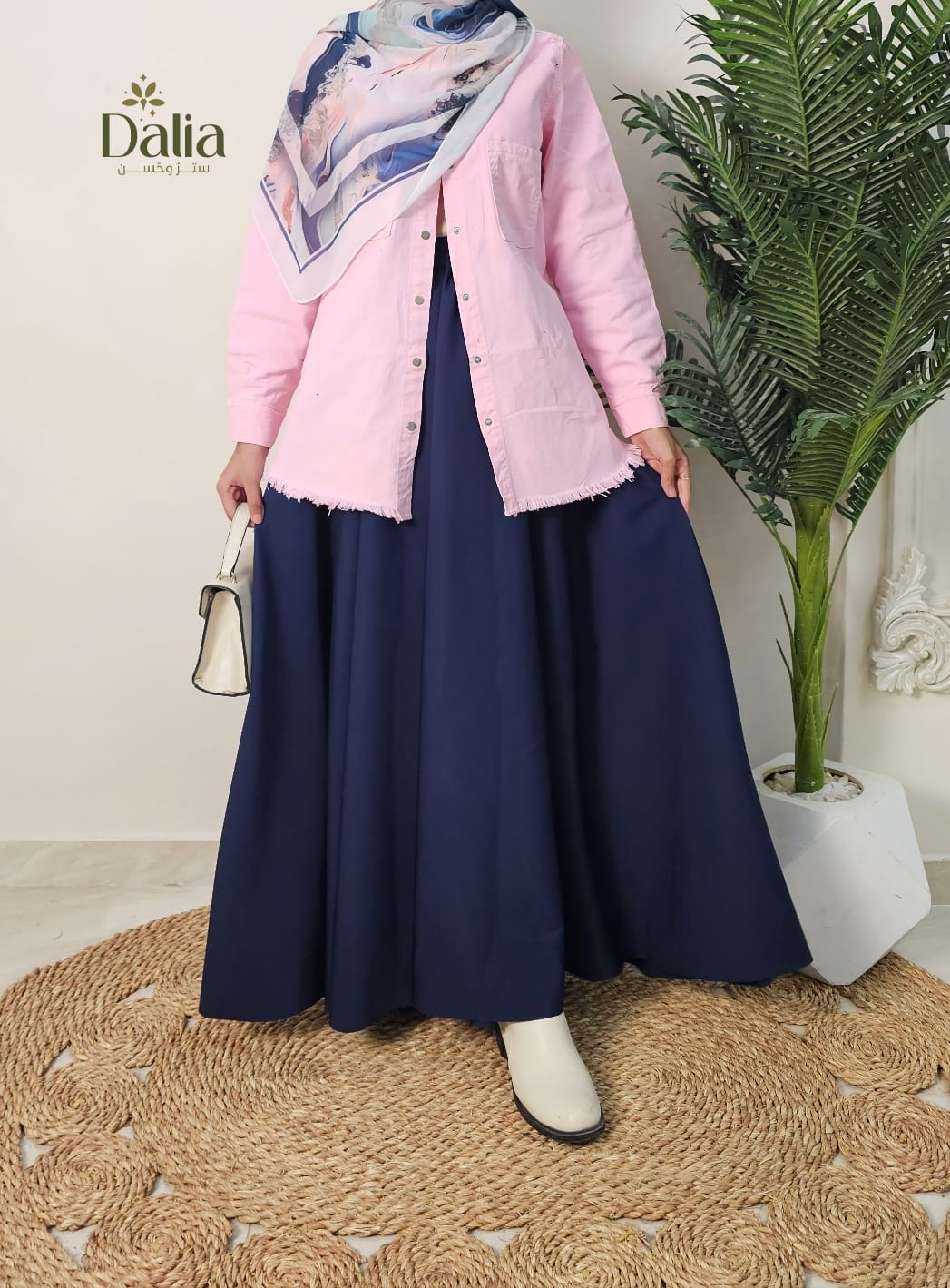 جاكت جينز شراشيب - Dalia Fashion