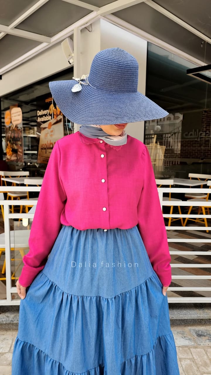 جيبة أدوار جينز - Dalia Fashion