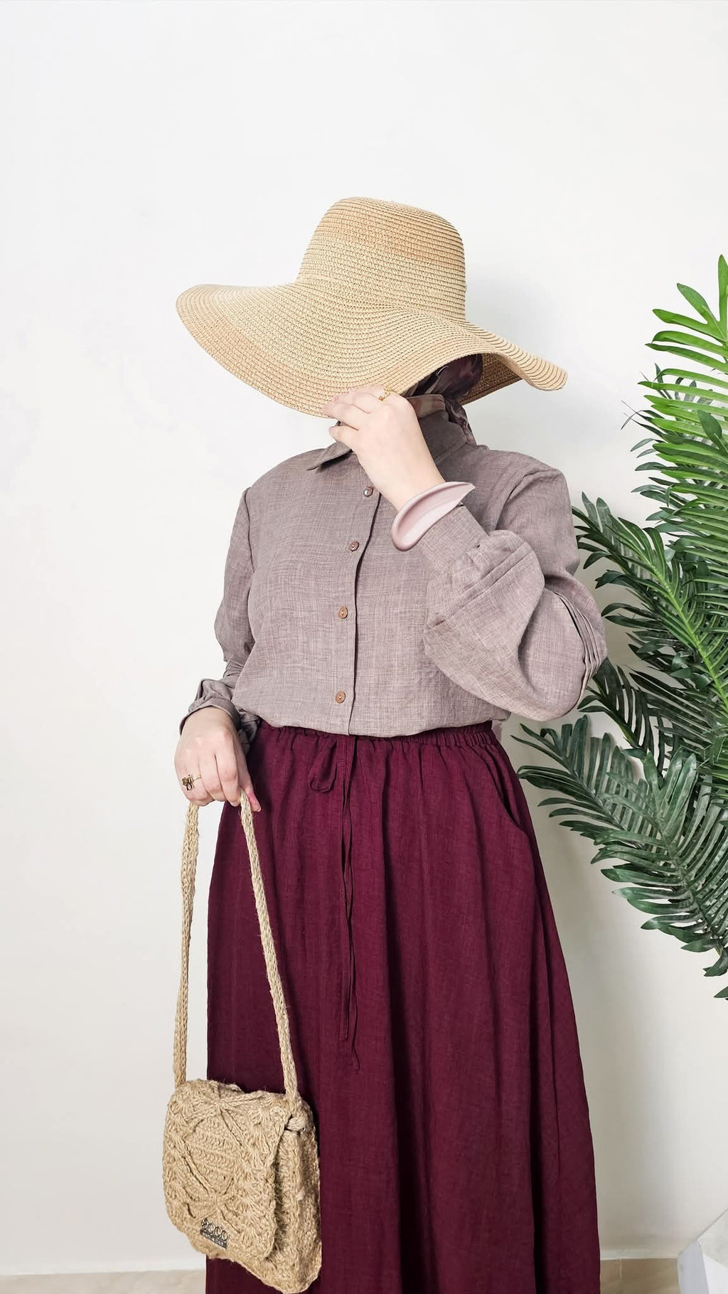 جيبه كتان كلوش - Dalia Fashion