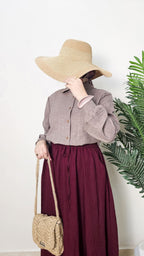 جيبه كتان كلوش - Dalia Fashion