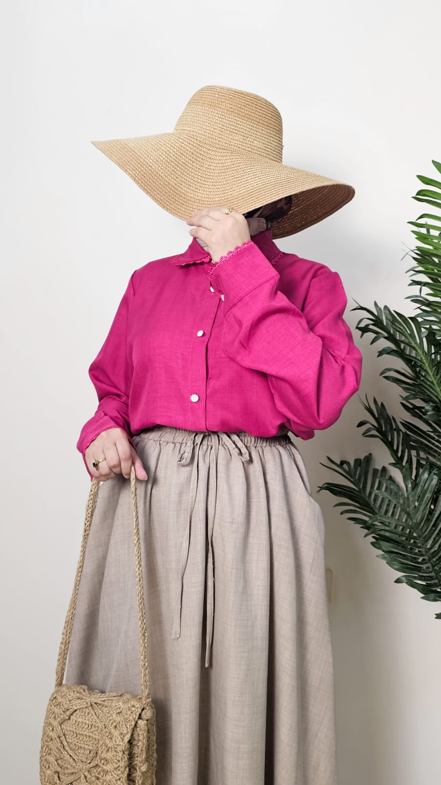 جيبه كتان كلوش - Dalia Fashion