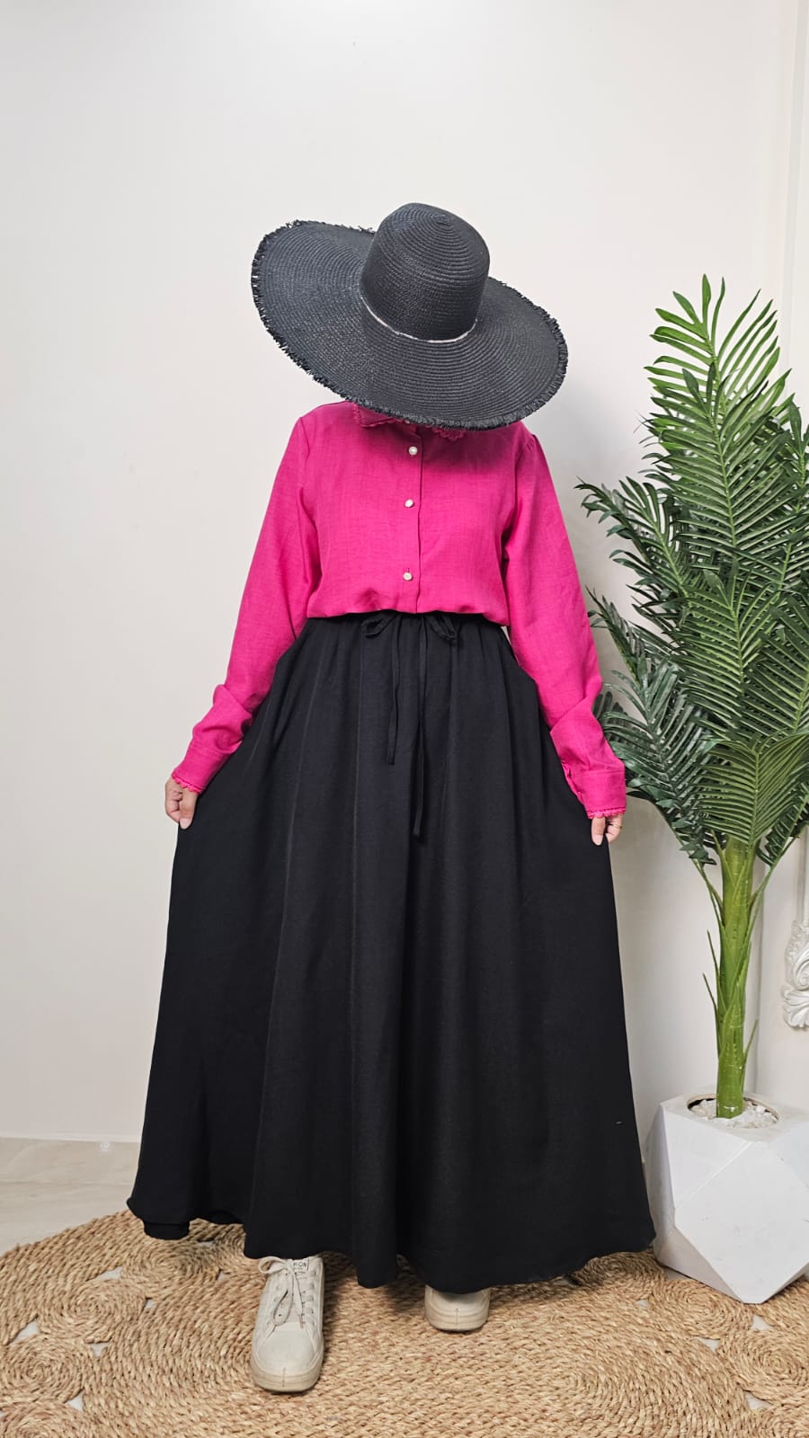 جيبه كتان كلوش - Dalia Fashion