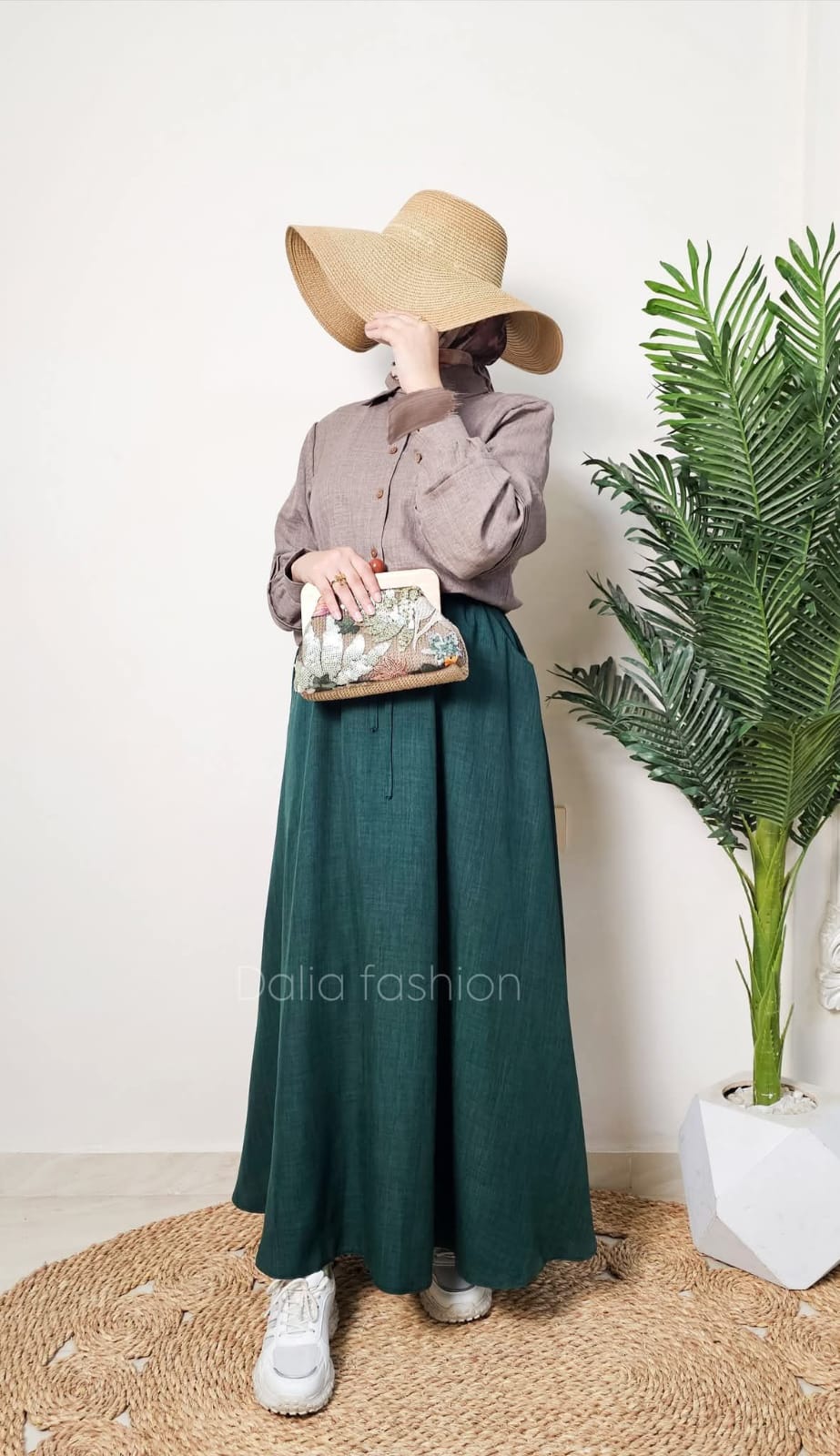 جيبه كتان كلوش - Dalia Fashion