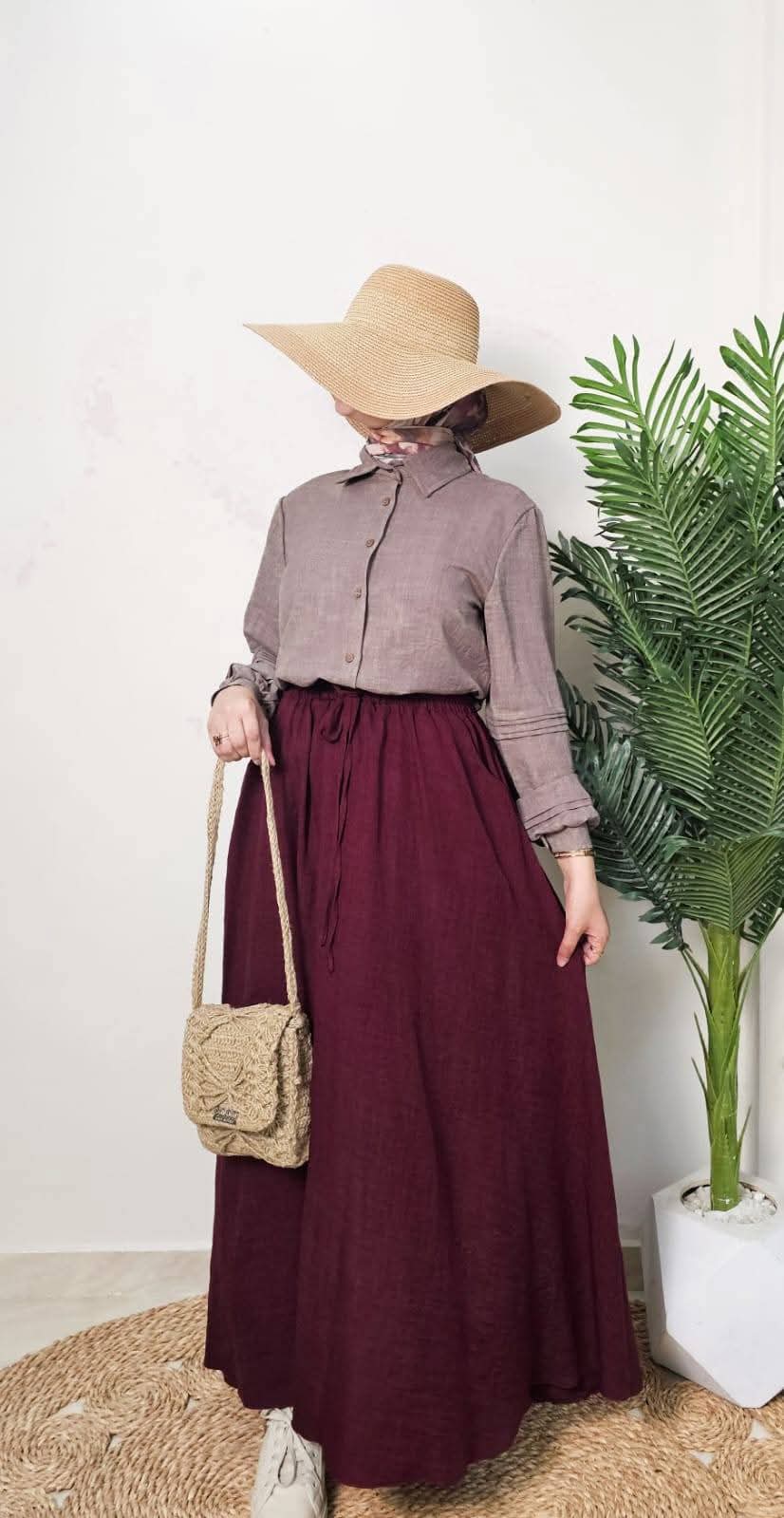 جيبه كتان كلوش - Dalia Fashion