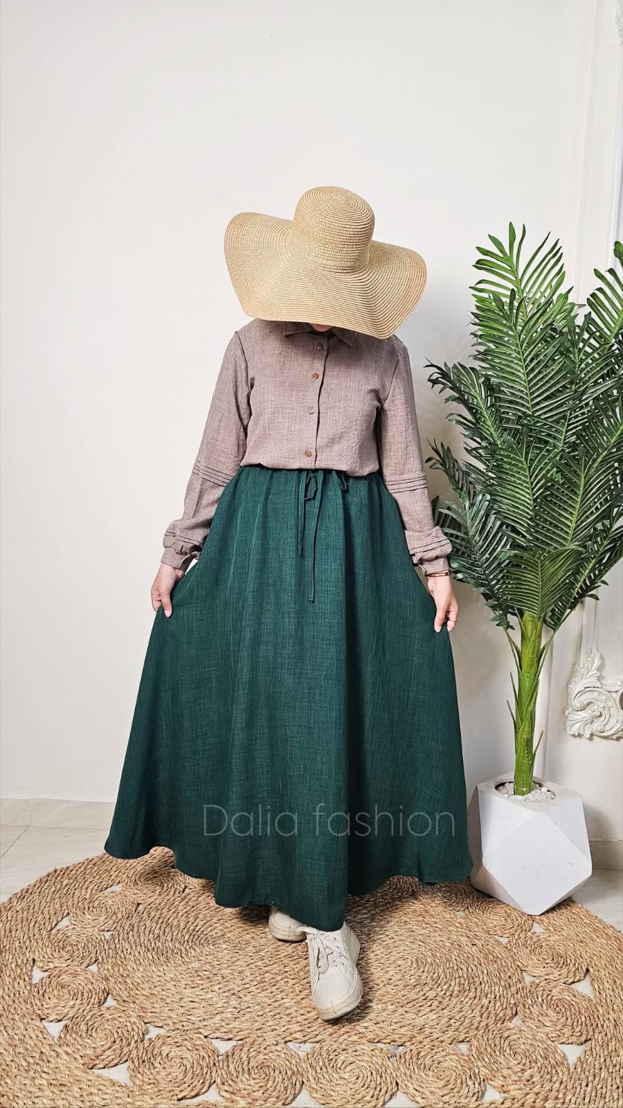 جيبه كتان كلوش - Dalia Fashion