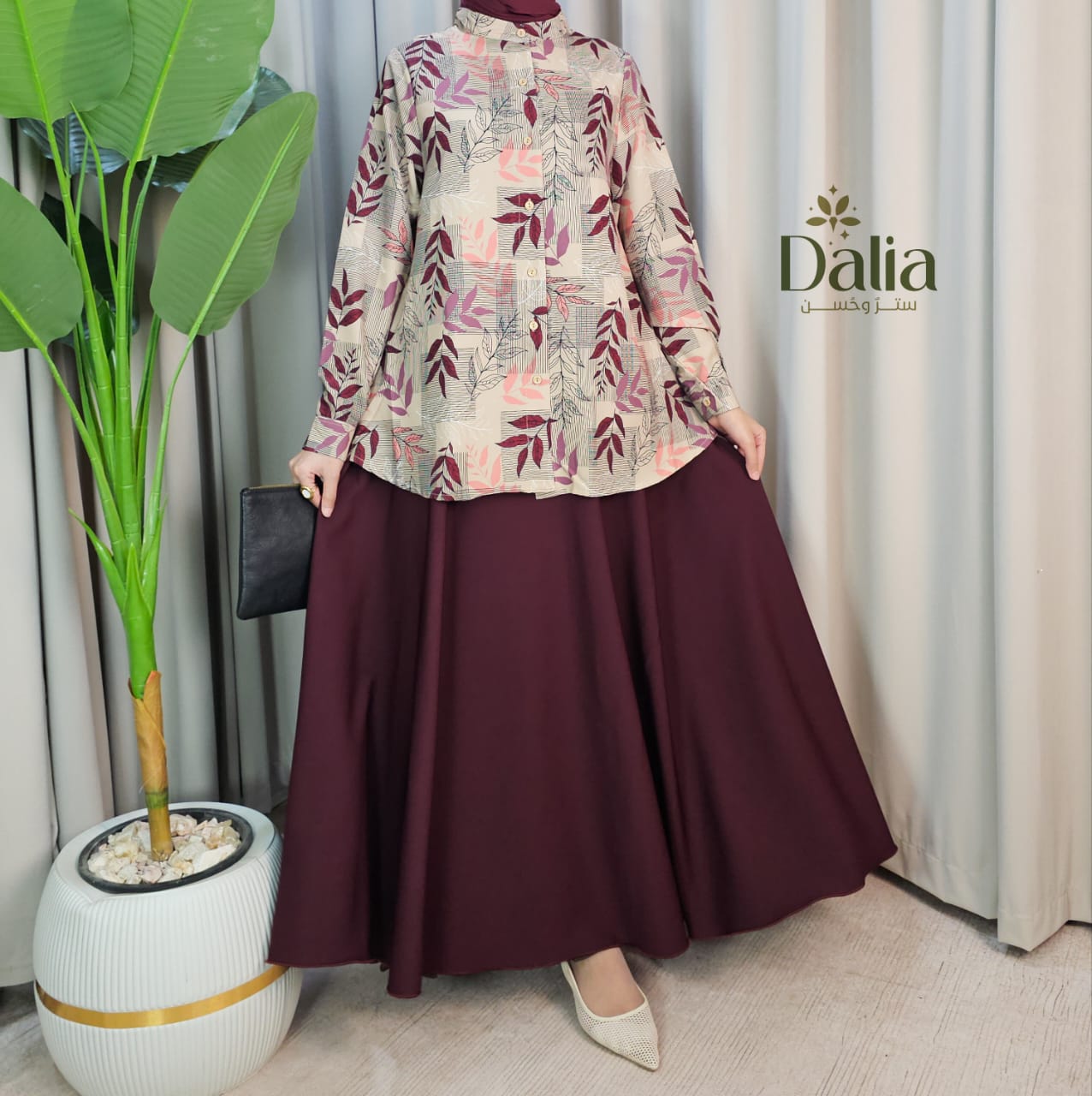 كاب شيميز "مزهرة" - Dalia Fashion