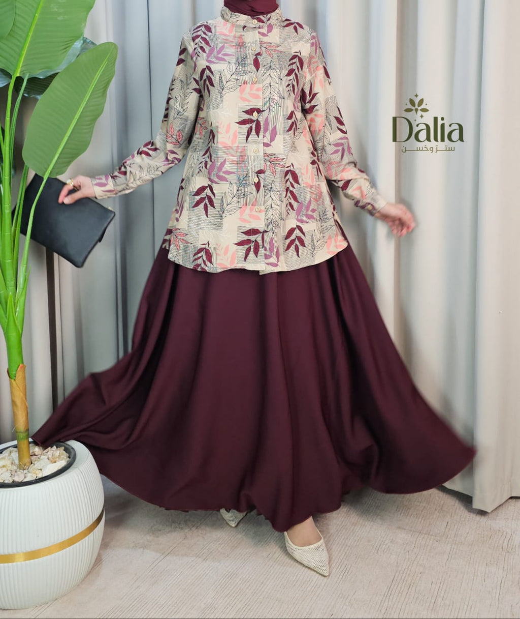 كاب شيميز "مزهرة" - Dalia Fashion
