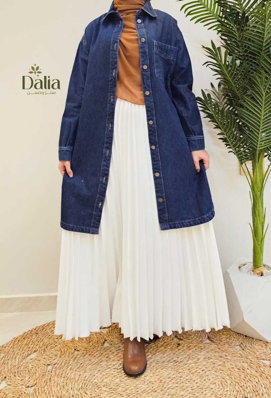 شيميز "سهيلة" جينز طويل - Dalia Fashion