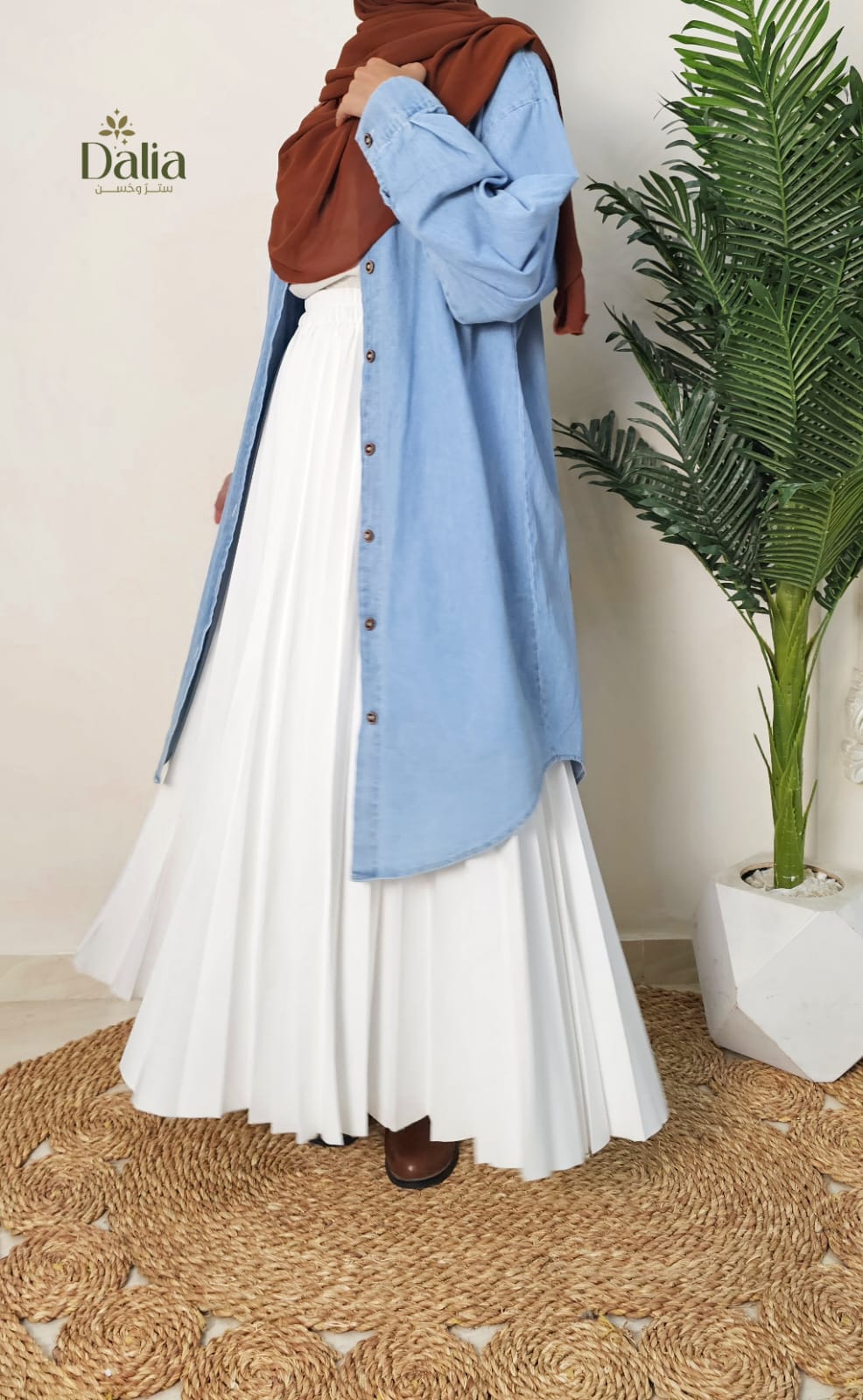 (شيميز سهيله( جينز طويل - Dalia Fashion