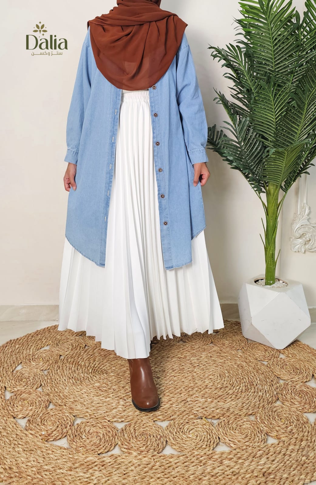 (شيميز سهيله( جينز طويل - Dalia Fashion