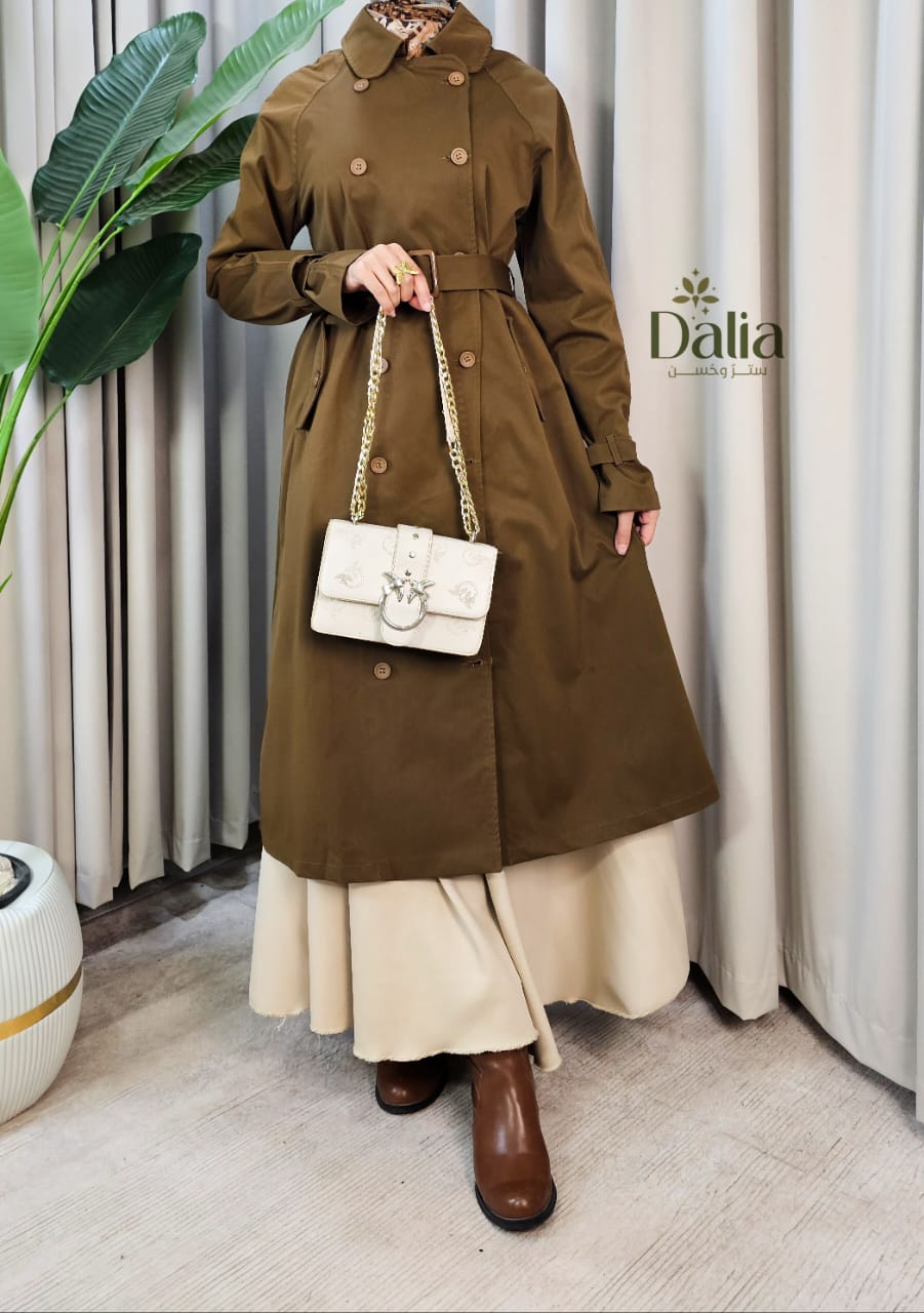 ترانش كوت جبردين - Dalia Fashion
