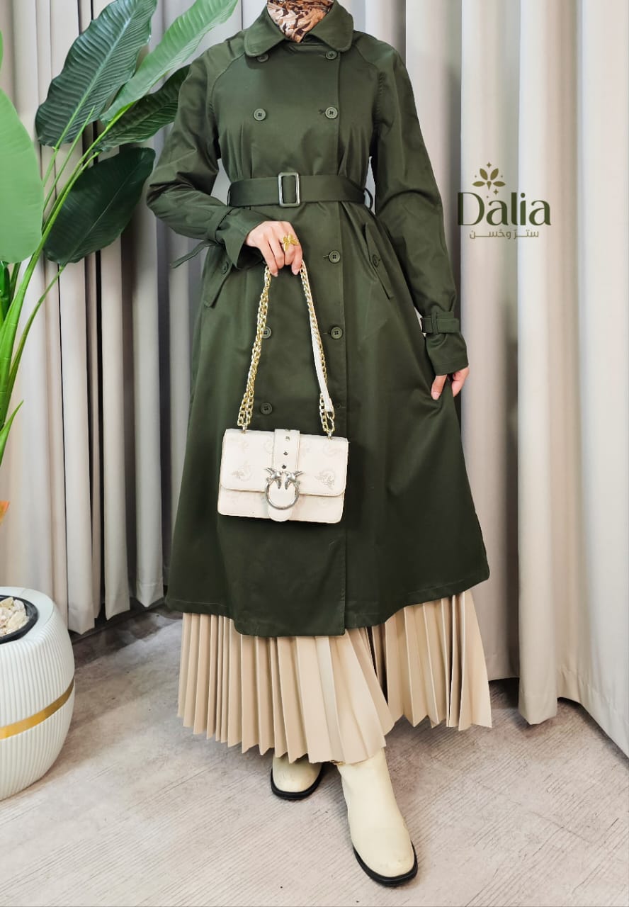 ترانش كوت جبردين - Dalia Fashion