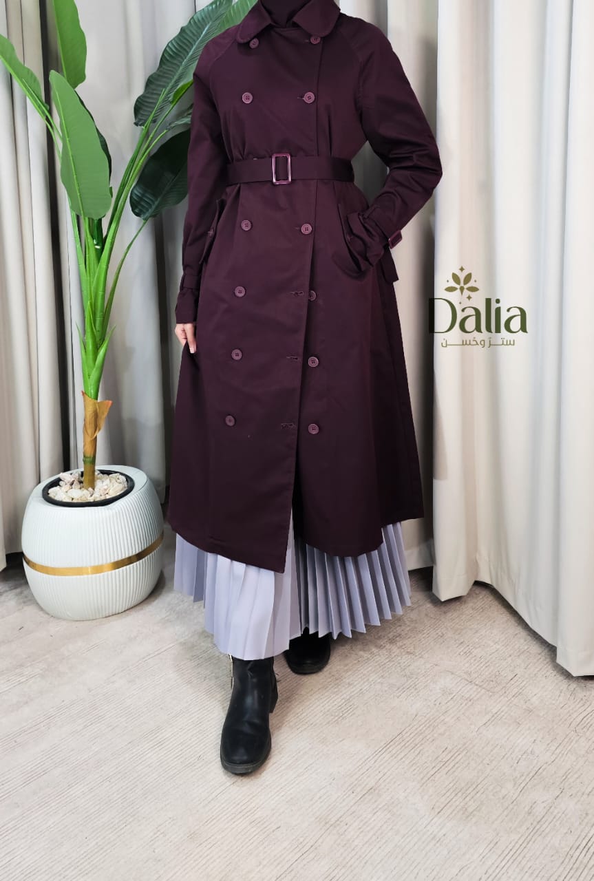 ترانش كوت جبردين - Dalia Fashion