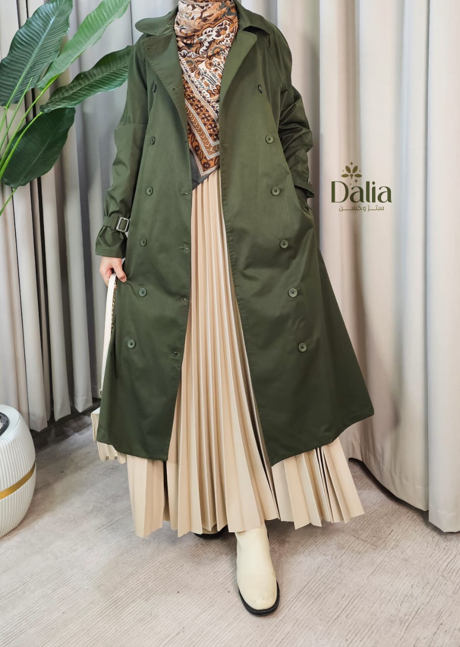 ترانش كوت جبردين - Dalia Fashion