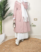 ترانش كوت "غالية" - Dalia Fashion-بينك