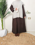 ڤيست جميلة - Dalia Fashion-لايت جراي
